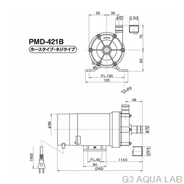 �����ŵ����ޥ��ͥåȥݥ�ס�PMD-421B2M��[9998001729406]