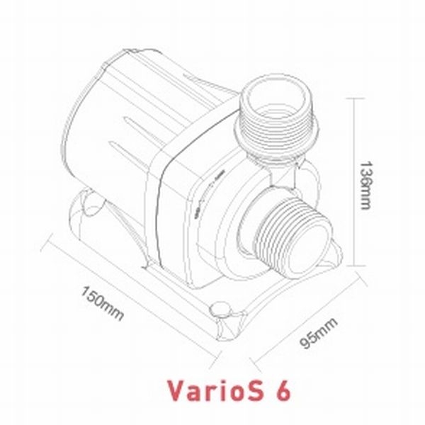 【取り寄せ】OCTO VarioS 6 水陸両用DCポンプ(最大流量6,500L/h)