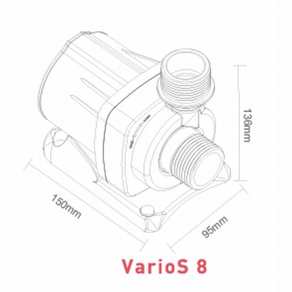 【取り寄せ】OCTO VarioS 8 水陸両用DCポンプ(最大流量10,000L/h)