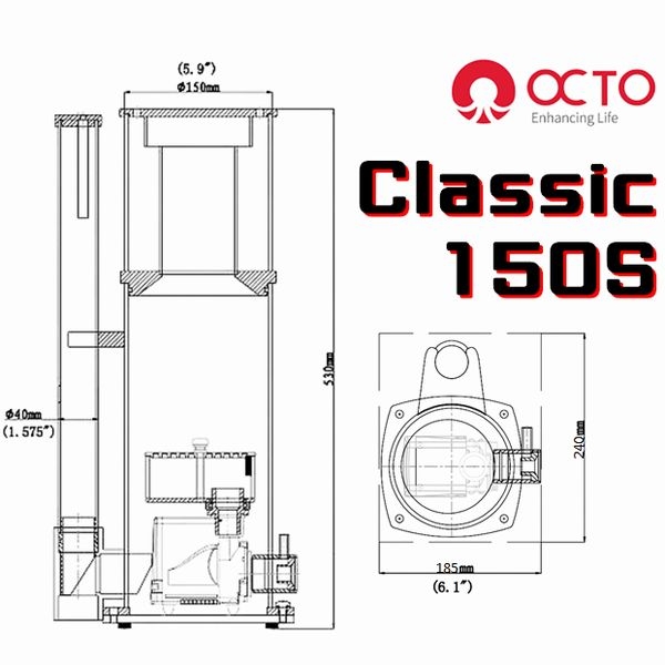 【取り寄せ】OCTO Classic 150S インサンプ式