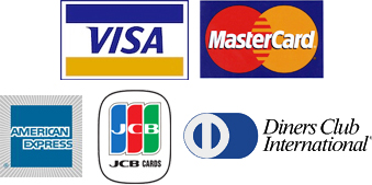 VISA・MASTER・AMEX・JCB・DINERS